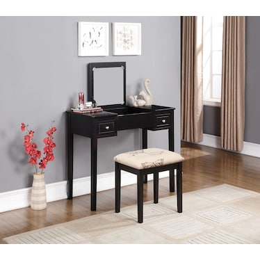 Butterfly Vanity Desk and Stool