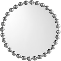 button silver mirror   
