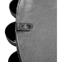 button silver mirror   