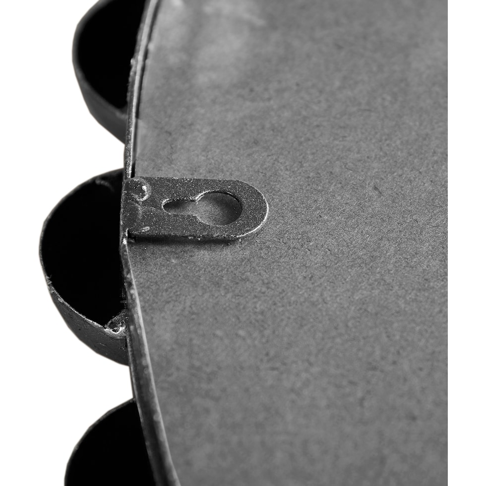 button silver mirror   