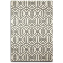 buzzing gray area rug  x    