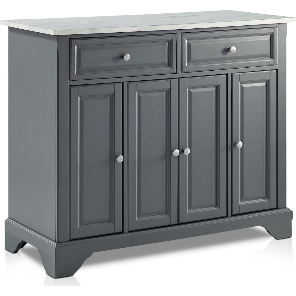 byrde gray kitchen island   