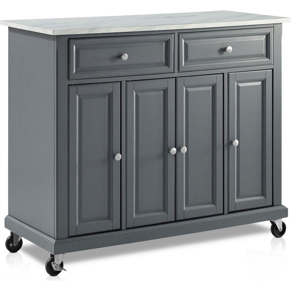 byrde gray kitchen island   