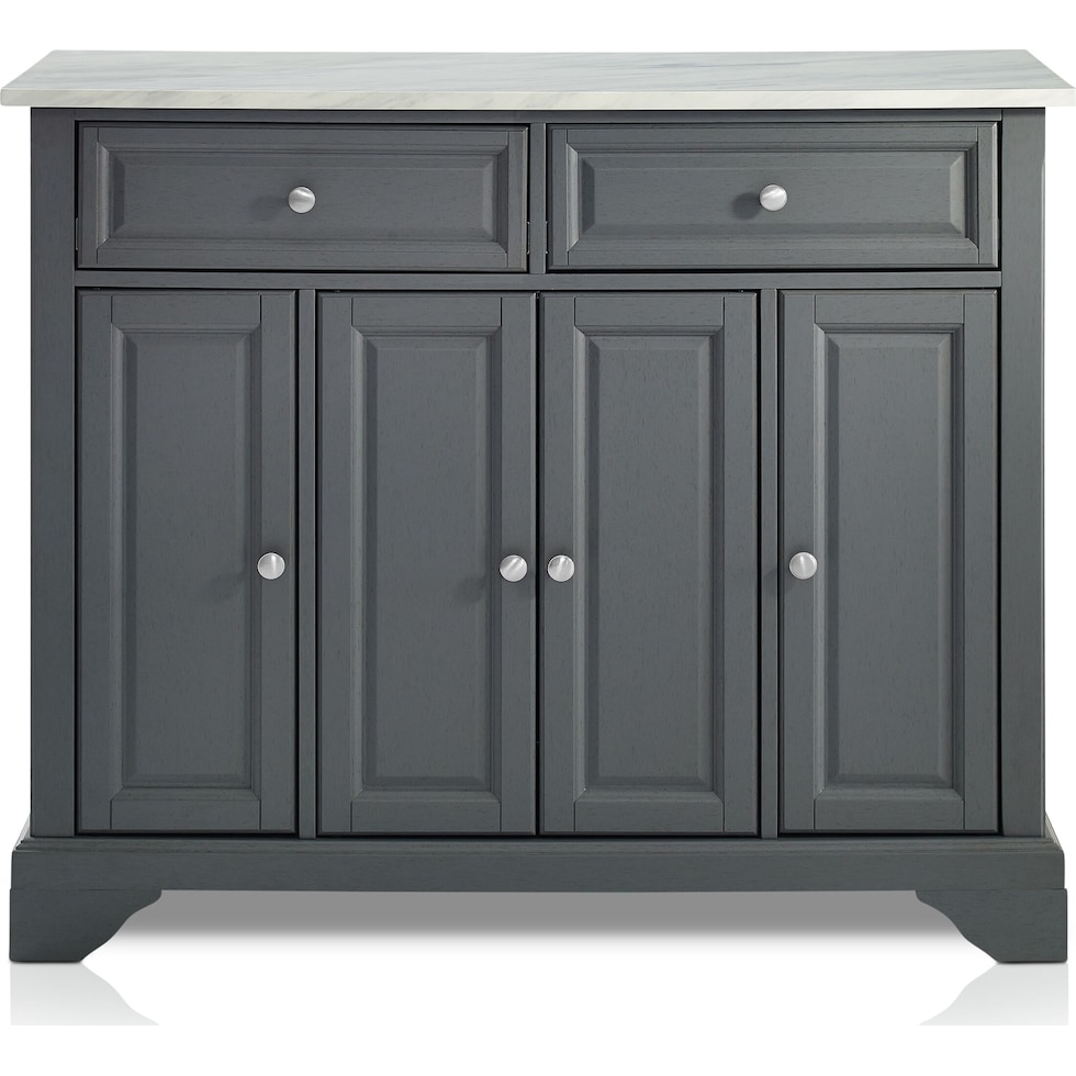 byrde gray kitchen island   