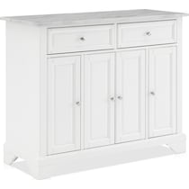 byrde white kitchen island   