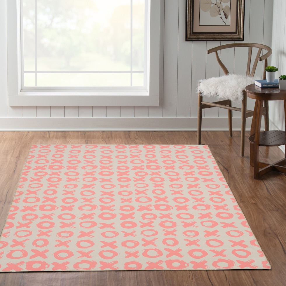 byron pink area rug  x    