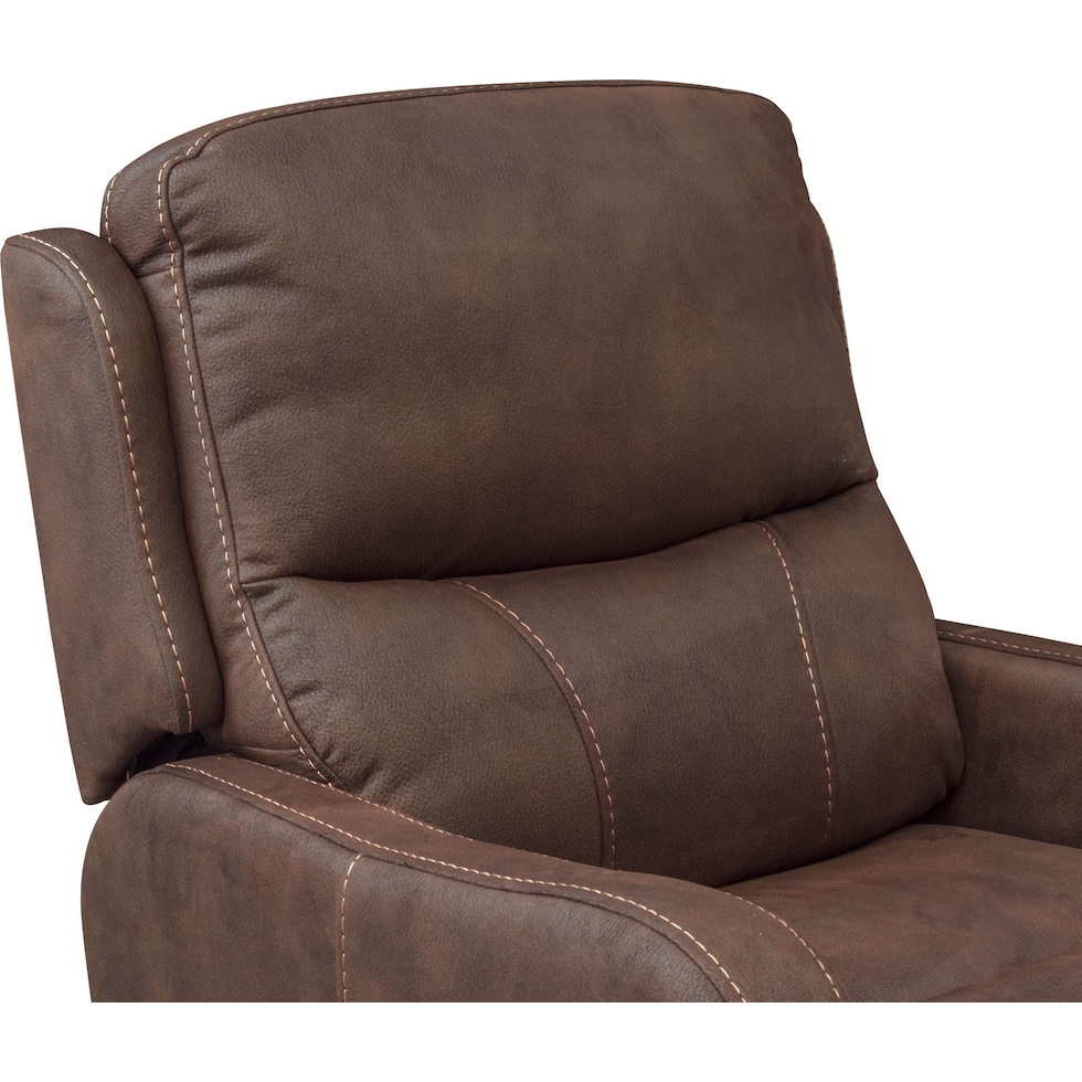 cabo brown glider recliner   