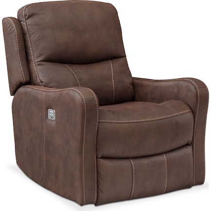 Cabo Dual-Power Recliner - Brown