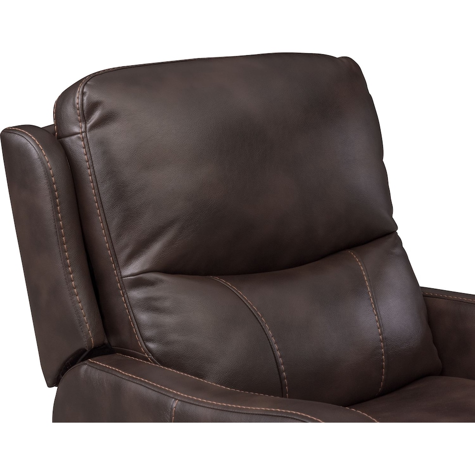 cabo dark brown glider recliner   