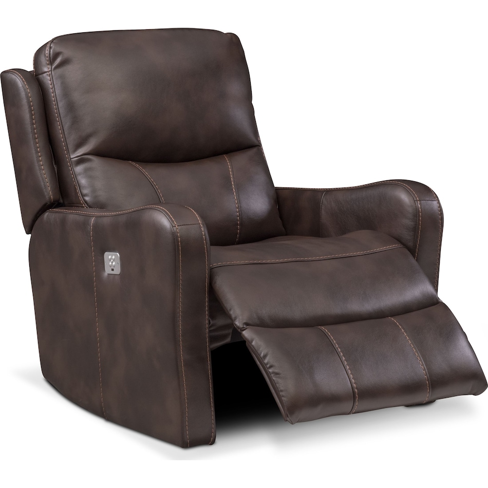 cabo dark brown recliner   