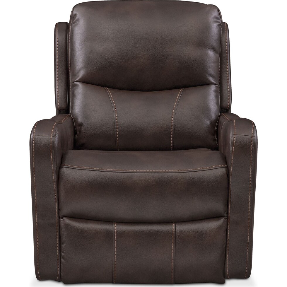 cabo dark brown recliner   