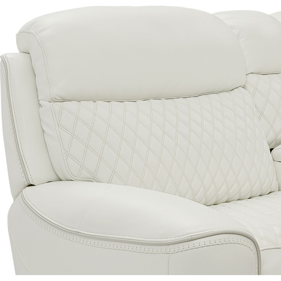 cabrera white power reclining sectional   