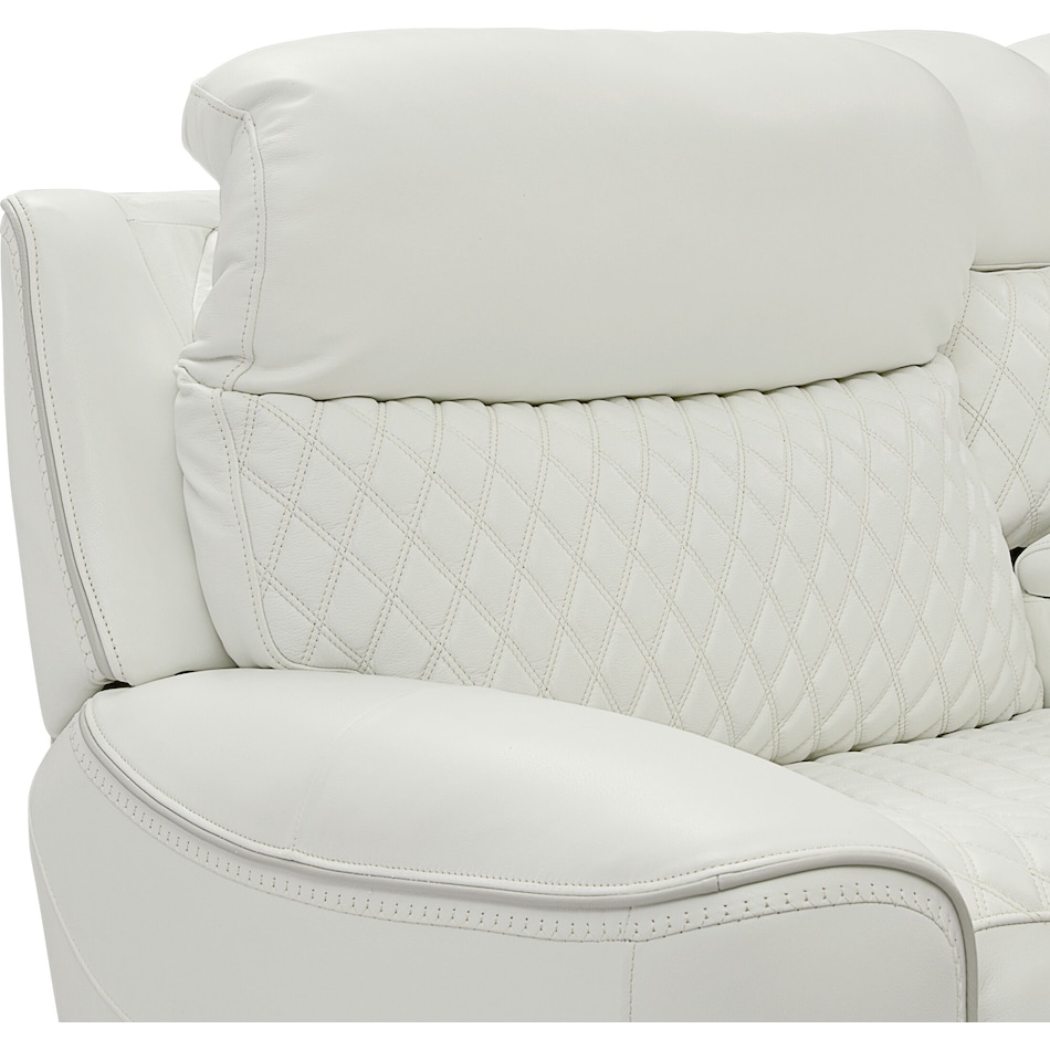 cabrera white power reclining sectional   