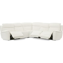 cabrera white power reclining sectional   