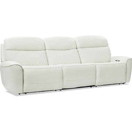 Cabrera 3-Piece Dual-Power Sofa - White