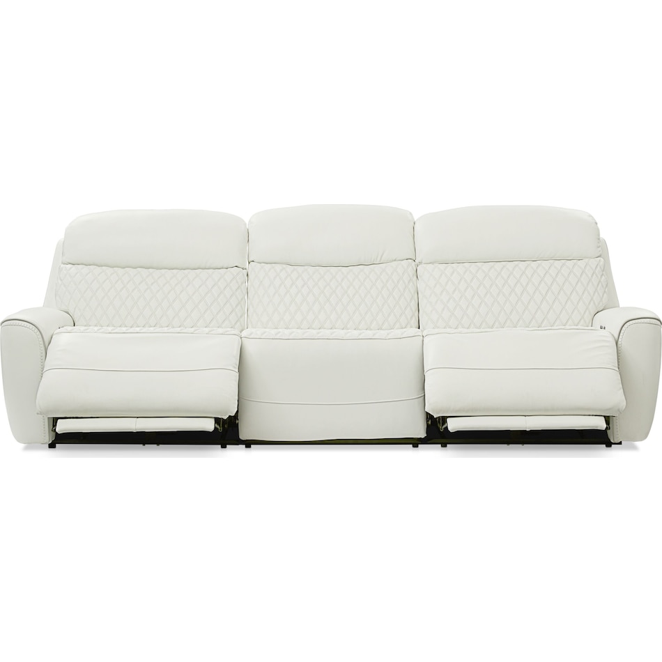cabrera white power reclining sofa   