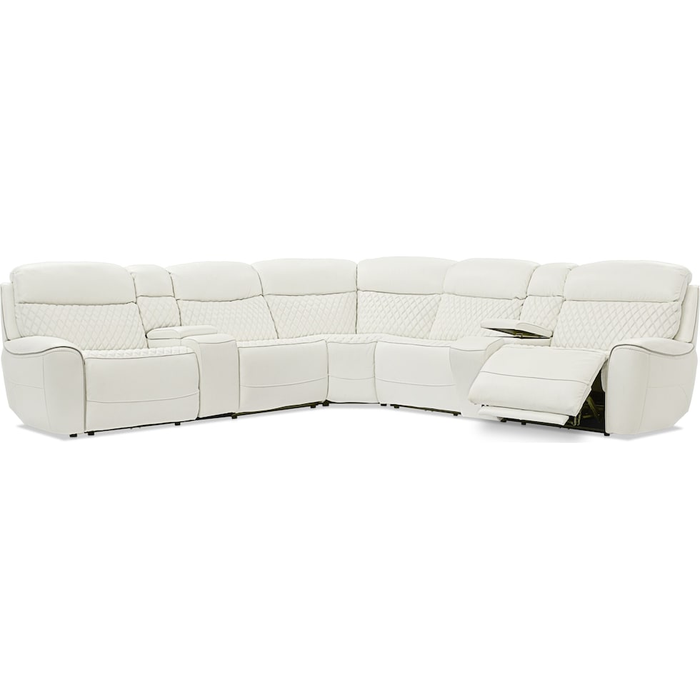 cabrera white sectional   