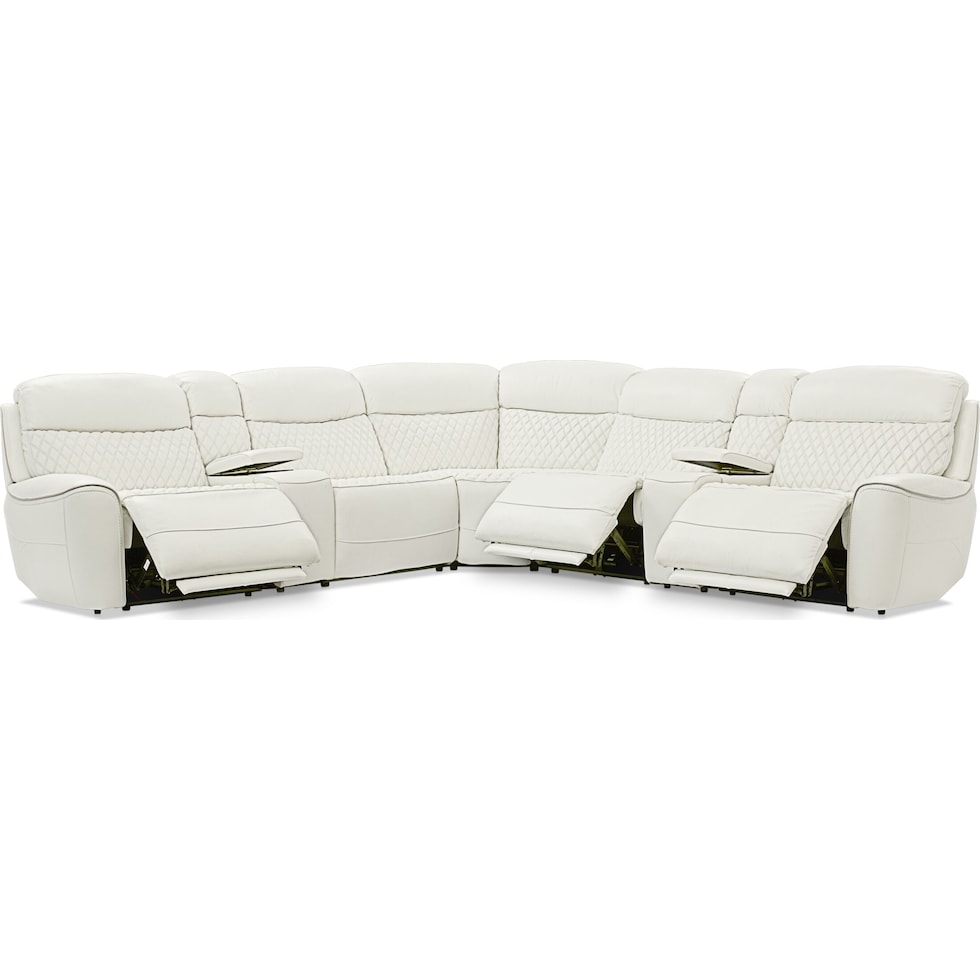 cabrera white sectional   