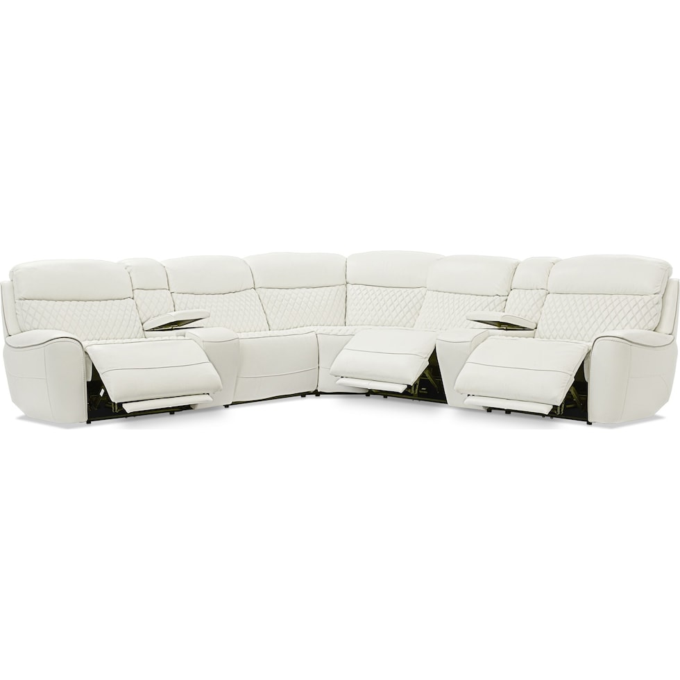 cabrera white sectional   