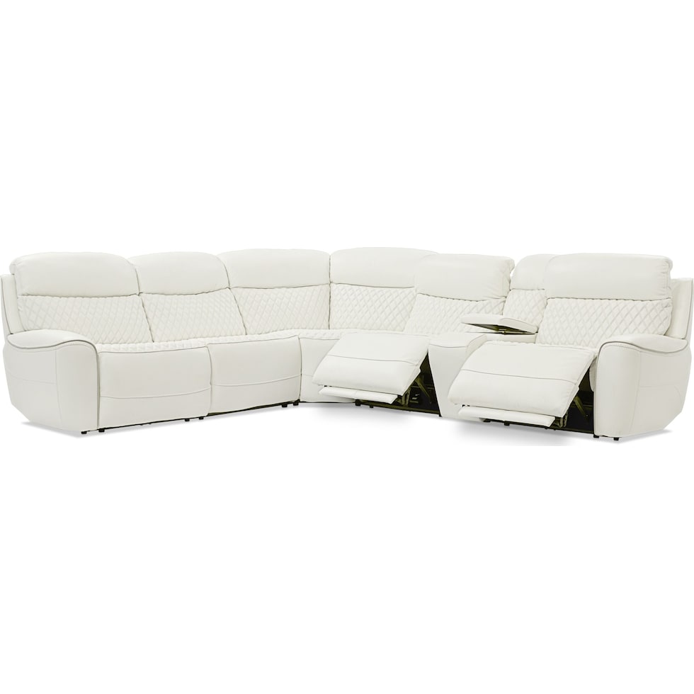 cabrera white sectional   