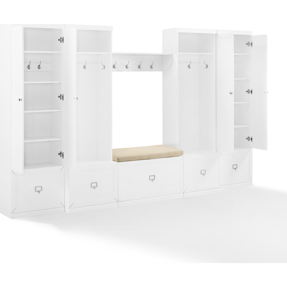 caddie white  pc entryway set   