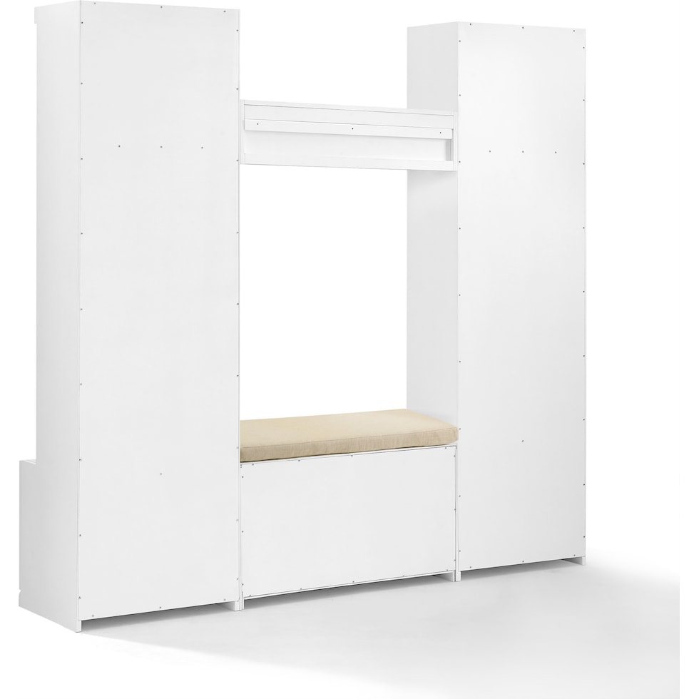 caddie white bench   