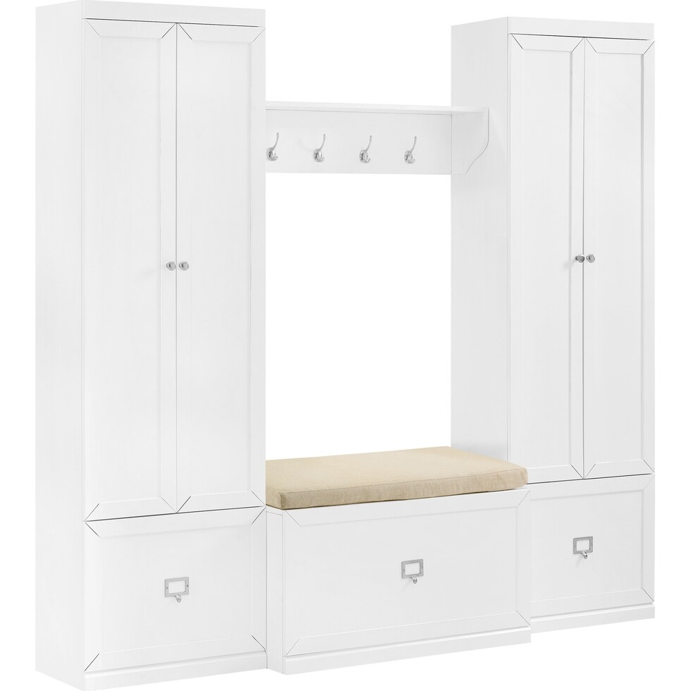 caddie white bench   