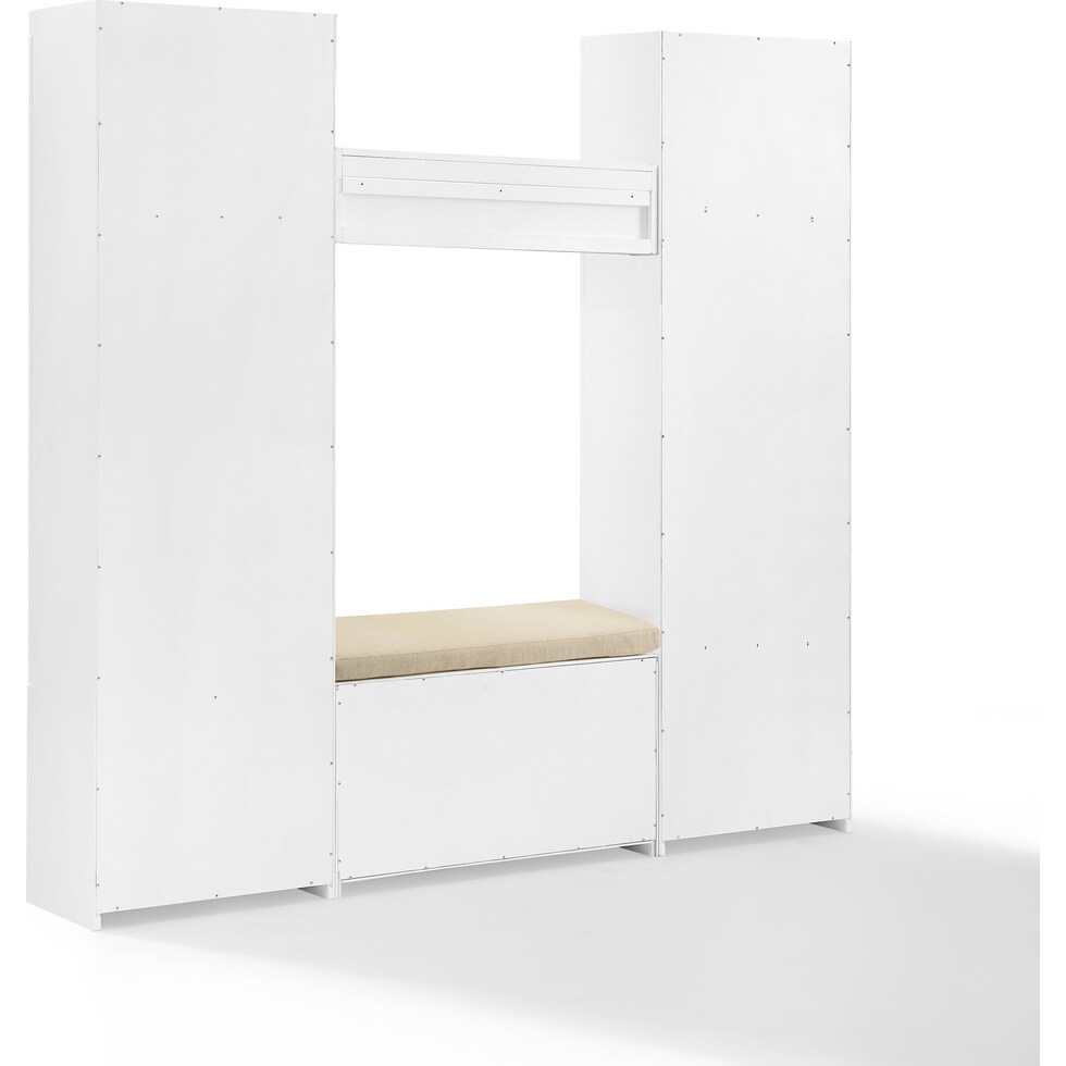 caddie white bench   