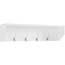 caddie white entryway storage shelf   