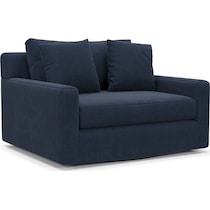 cade blue swivel chair   