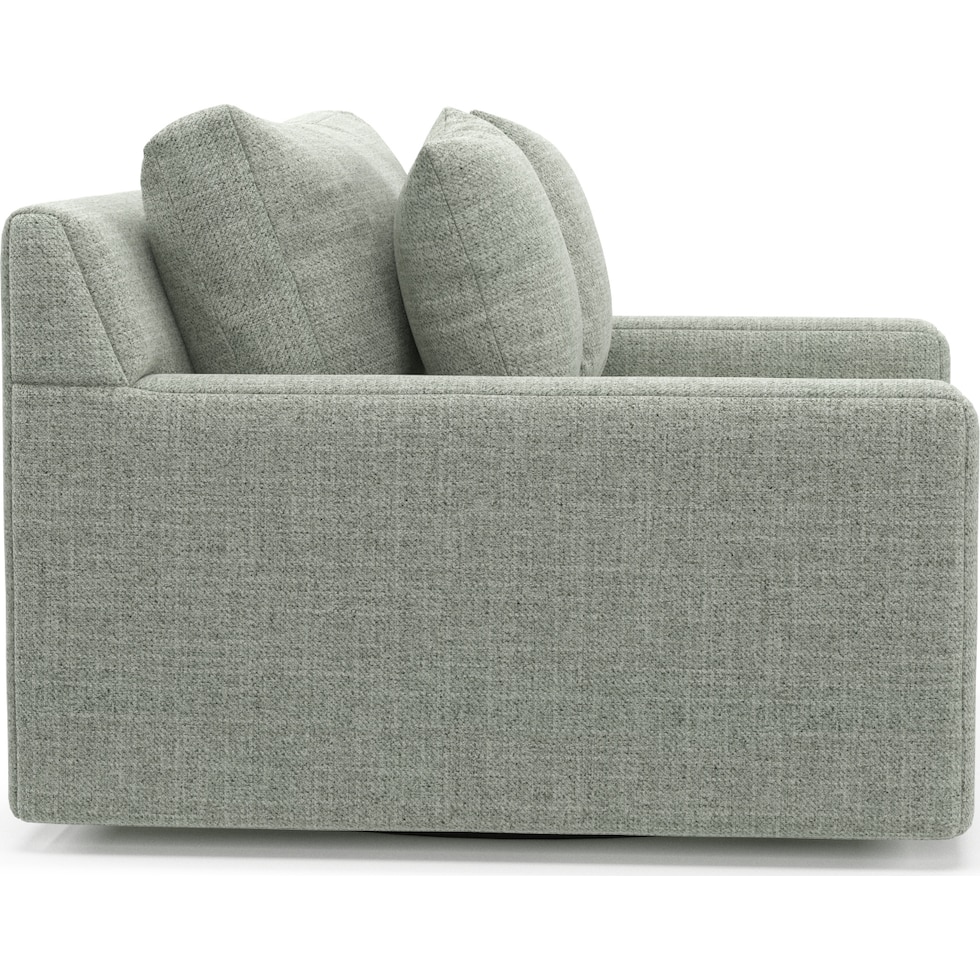 cade blue swivel chair   