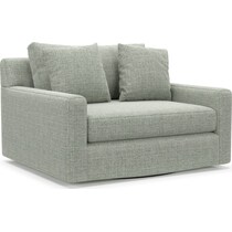 cade blue swivel chair   
