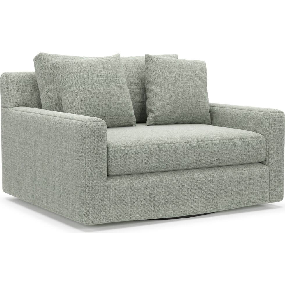 cade blue swivel chair   