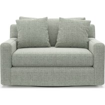 cade blue swivel chair   