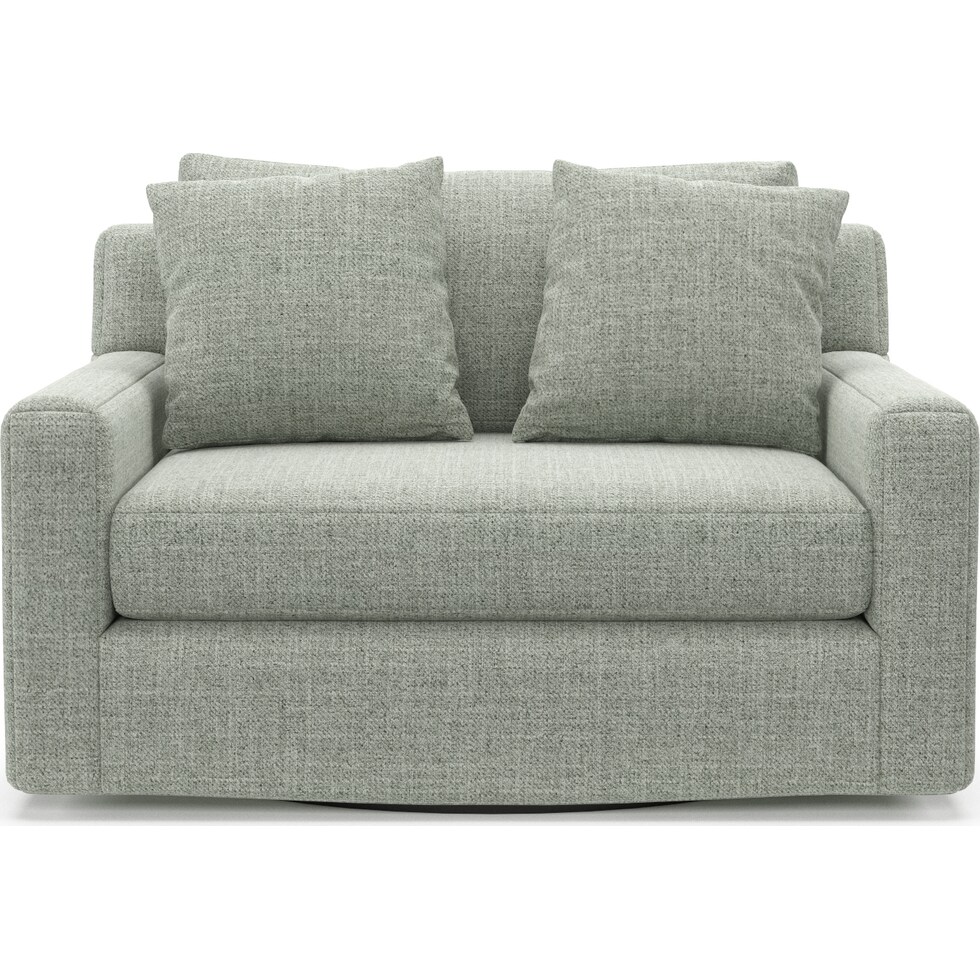 cade blue swivel chair   