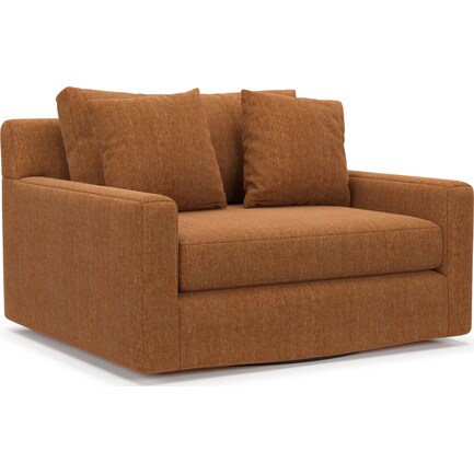 Cade Foam Comfort Accent Swivel Chair - Contessa Ginger
