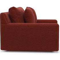 cade red swivel chair   
