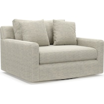 cade white swivel chair   