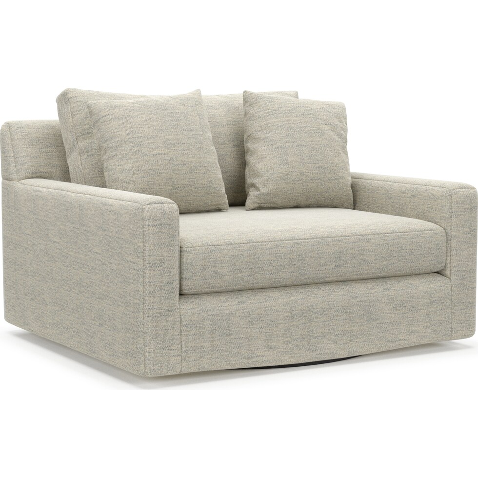 cade white swivel chair   