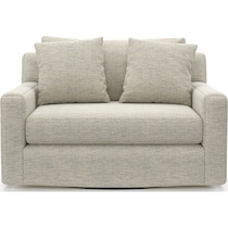 cade white swivel chair   