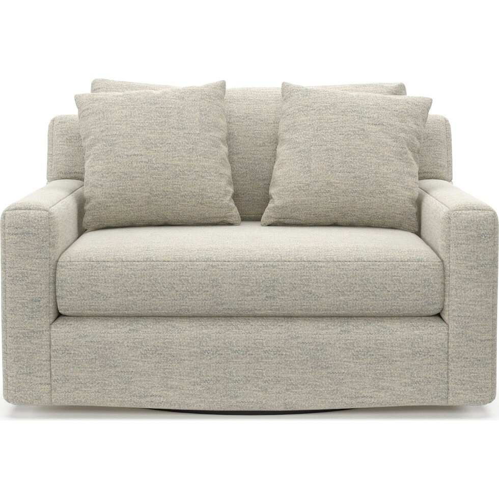 cade white swivel chair   