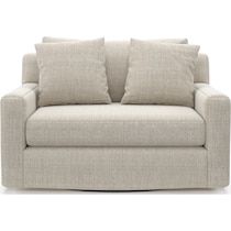 cade white swivel chair   