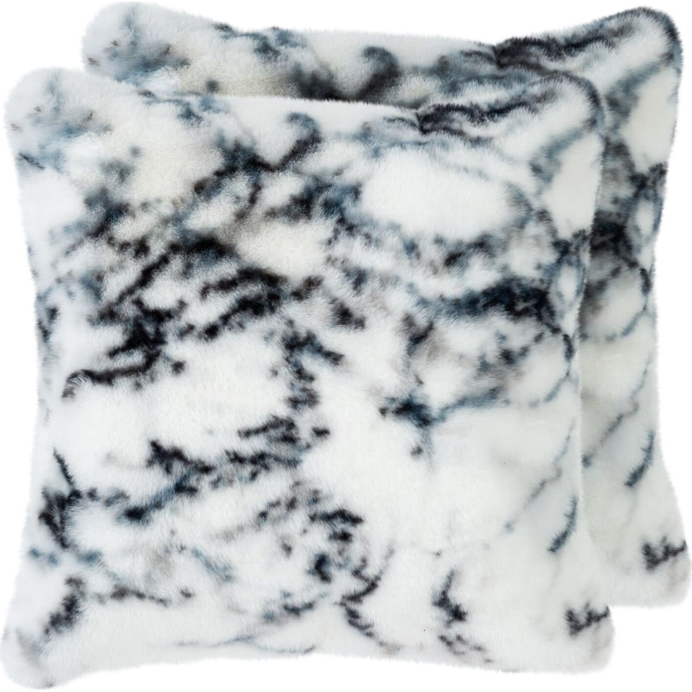 caesar white blue  pc accent pillows   