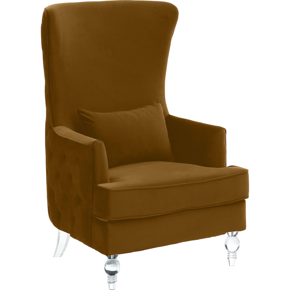 cairo dark brown accent chair   