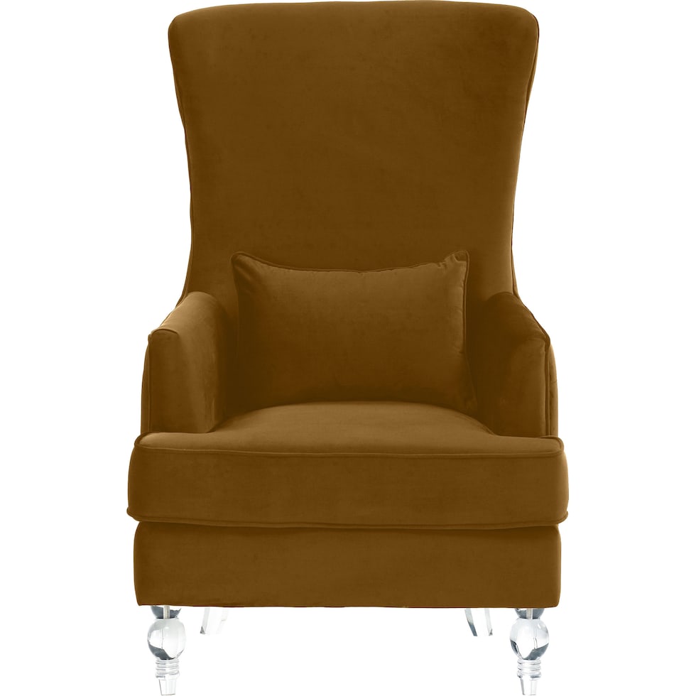 cairo dark brown accent chair   