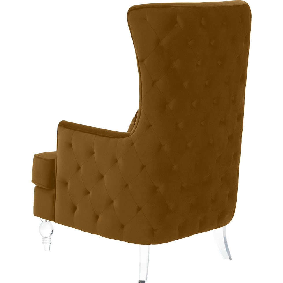 cairo dark brown accent chair   