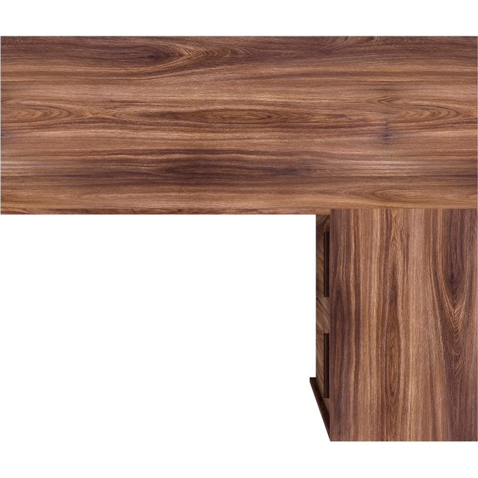 calabria dark brown l shaped desk   