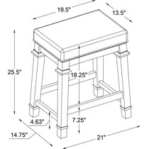 caleb gray counter height stool   
