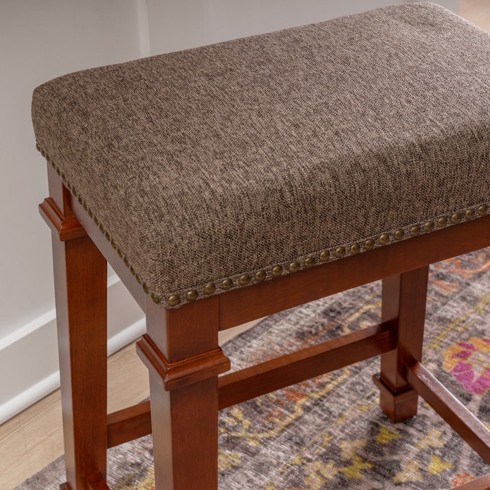 caleb light brown counter height stool   