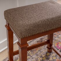 caleb light brown counter height stool   